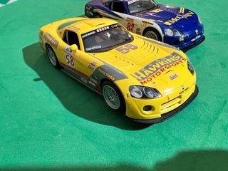 2 Coches Scalextric Hornby Dodge Viper