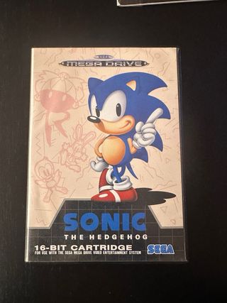 Sonic Mega Drive Caja + Manual (Sin cartucho)