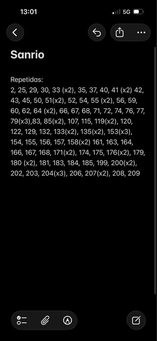 Cartas Hello Kitty y Amigos