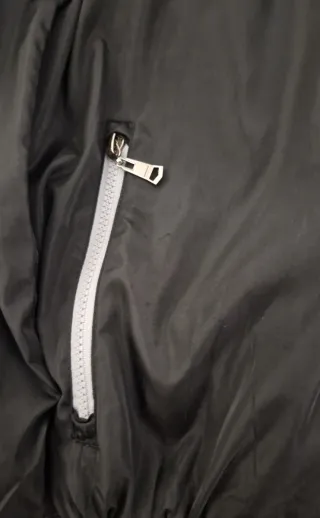 Giubbino antivento uomo nero/grigio