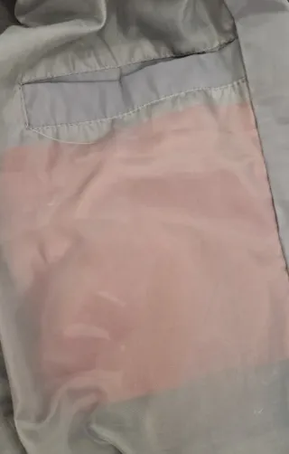 Giubbino antivento uomo nero/grigio