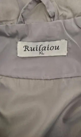 Giubbino antivento uomo nero/grigio