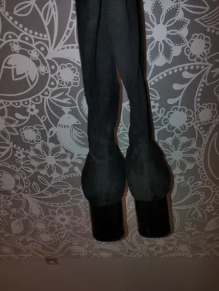 Botas altas de vestir negras