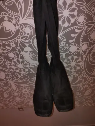 Botas altas de vestir negras