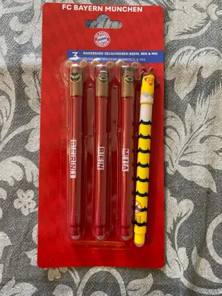 Canetas Gel FC Bayern e Abelha