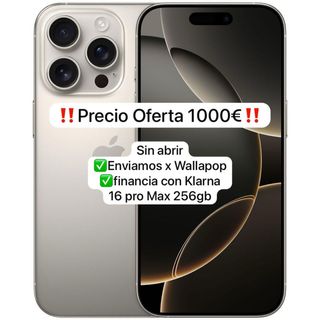 iPhone 16 Pro Max 256GB Titanio Natural SIN ABRIR