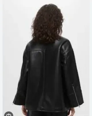 Chaqueta Bimba y Lola Negra Cuero