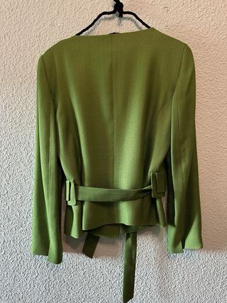 Chaqueta Zara Verde Talla M