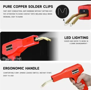 Soldador de Plástico Rojo