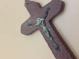 Souvenir religioso Lourdes Francia años 50-60