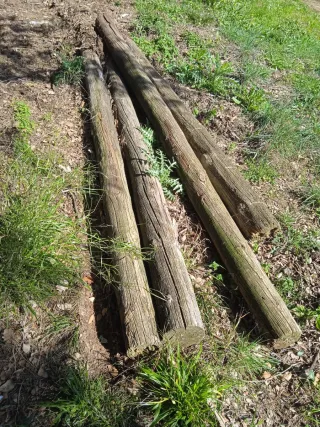 Bigas de madera rústicas