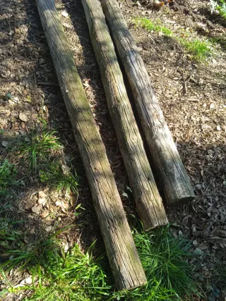 Bigas de madera rústicas