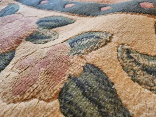 2 Alfombras Grandes Polipropileno Beige/Rosa