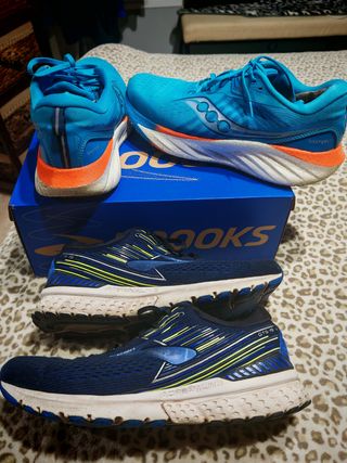 Lote 3 zapatillas premium Brooks Saucony tallas 46