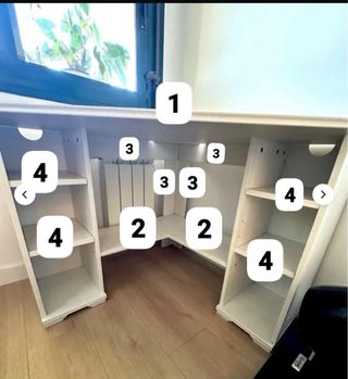 Mueble esquinero blanco Ikea