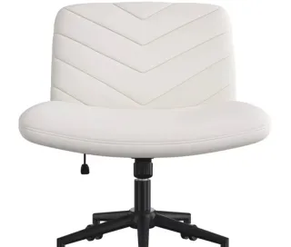 Silla de oficina beige tejido