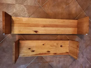 2 Estantes de Pino para Colgar