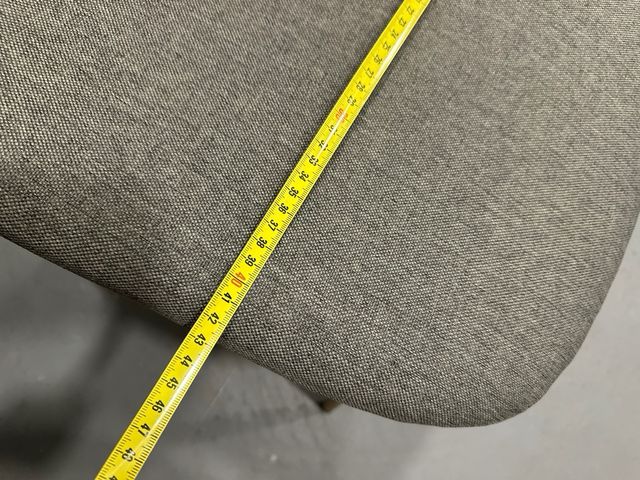 Juego de 4 sillas de tela gris