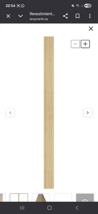 Revestimiento madera roble Leroy Merlín