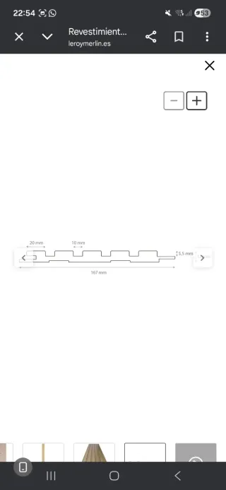 Revestimiento madera roble Leroy Merlín