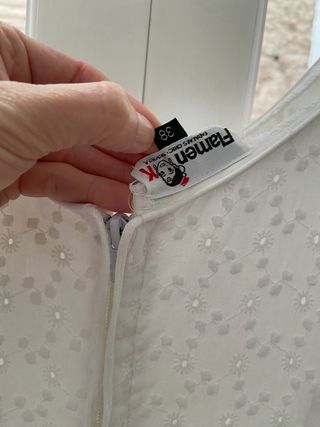 Vestido Flamenca Blanco con Volantes