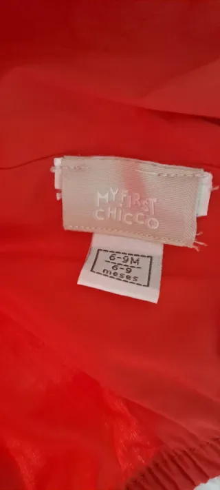 Cappellino Chicco pois rosso bianco