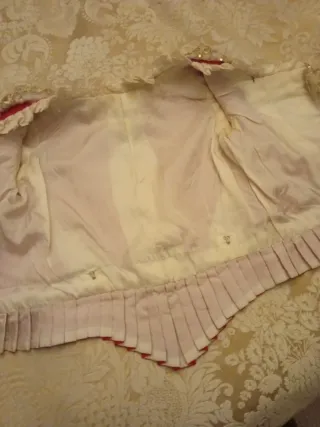 Traje de Fallera Juvenil Rojo y Dorado