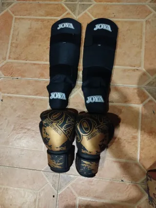 Guantes y espinilleras Joya Fight Gear