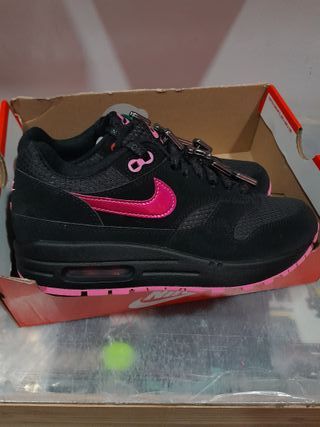 Nike Air Max 1 PRM Negro Rosa Talla 37.5 y 44.5