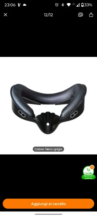 Maschera ricambio visore Meta Quest 3S
