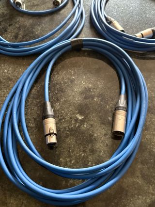 Cables XLR Neutrik Canon Azules