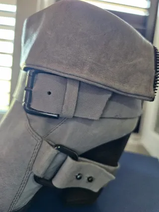 Vic Matié stivaletti grigi con fibbie