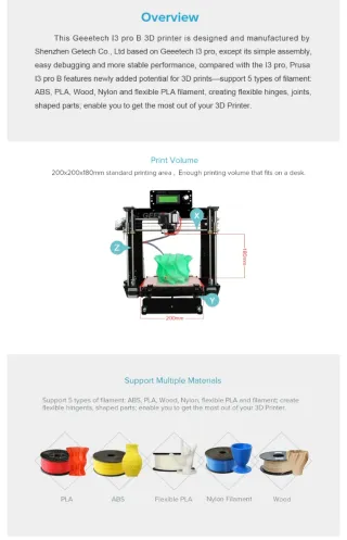 Impresora 3D Prusa i3 Geetech