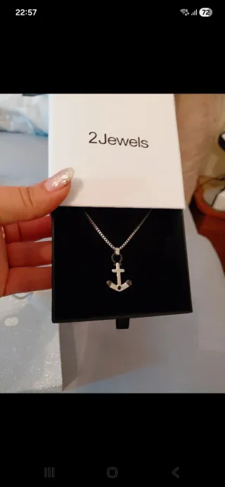 Collana uomo con ciondolo Ancora 2 Jewels nuova