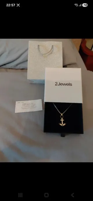 Collana uomo con ciondolo Ancora 2 Jewels nuova