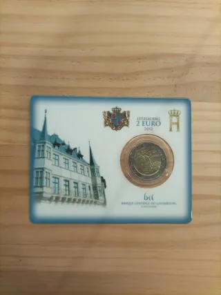 Luxemburgo 2€ 2012 Coincard conmemorativo Duques
