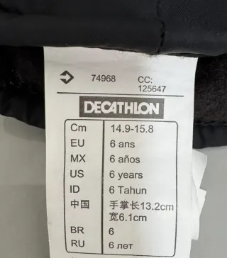 Guantes de niño negros