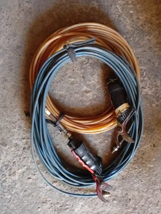 Compresor de aire, mangueras y tijeras neumaticas