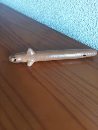 Flauta de barro decorada