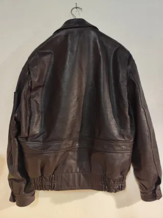 Giacca Pelle Pilota Marina Militare Italiana L XL