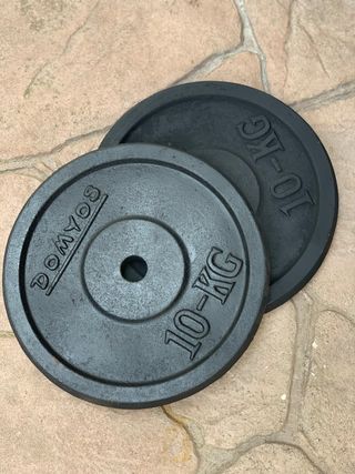 Pareja discos 2x10 kg DOMYOS