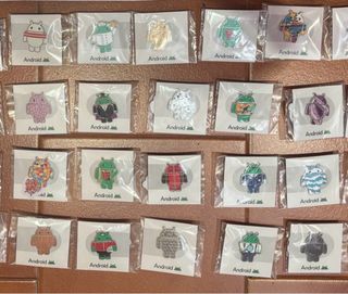 46 Pins Android MWC 2026 Colección Completa