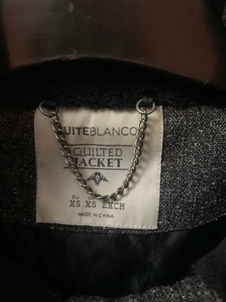 Abrigo largo gris jaspeado Talla XS