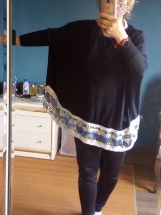 Jersey fino Nicole T. Única lentejuelas