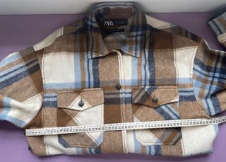 Sobrecamisa cuadros Zara mujer