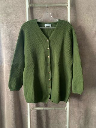 Cardigan vintage 100% lana