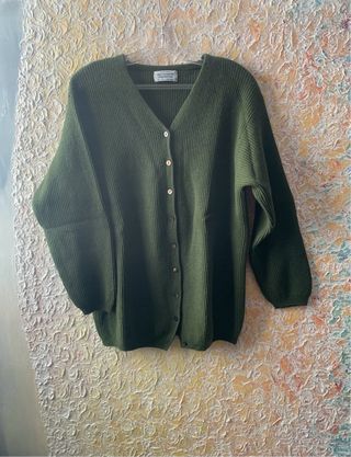 Cardigan vintage 100% lana