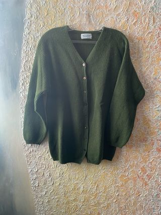 Cardigan vintage 100% lana