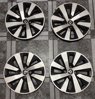 Tapacubos Renault Llanta 15 Negro/Plata