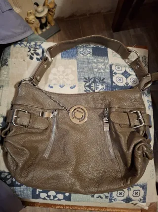 Borsa vera pelle martellata